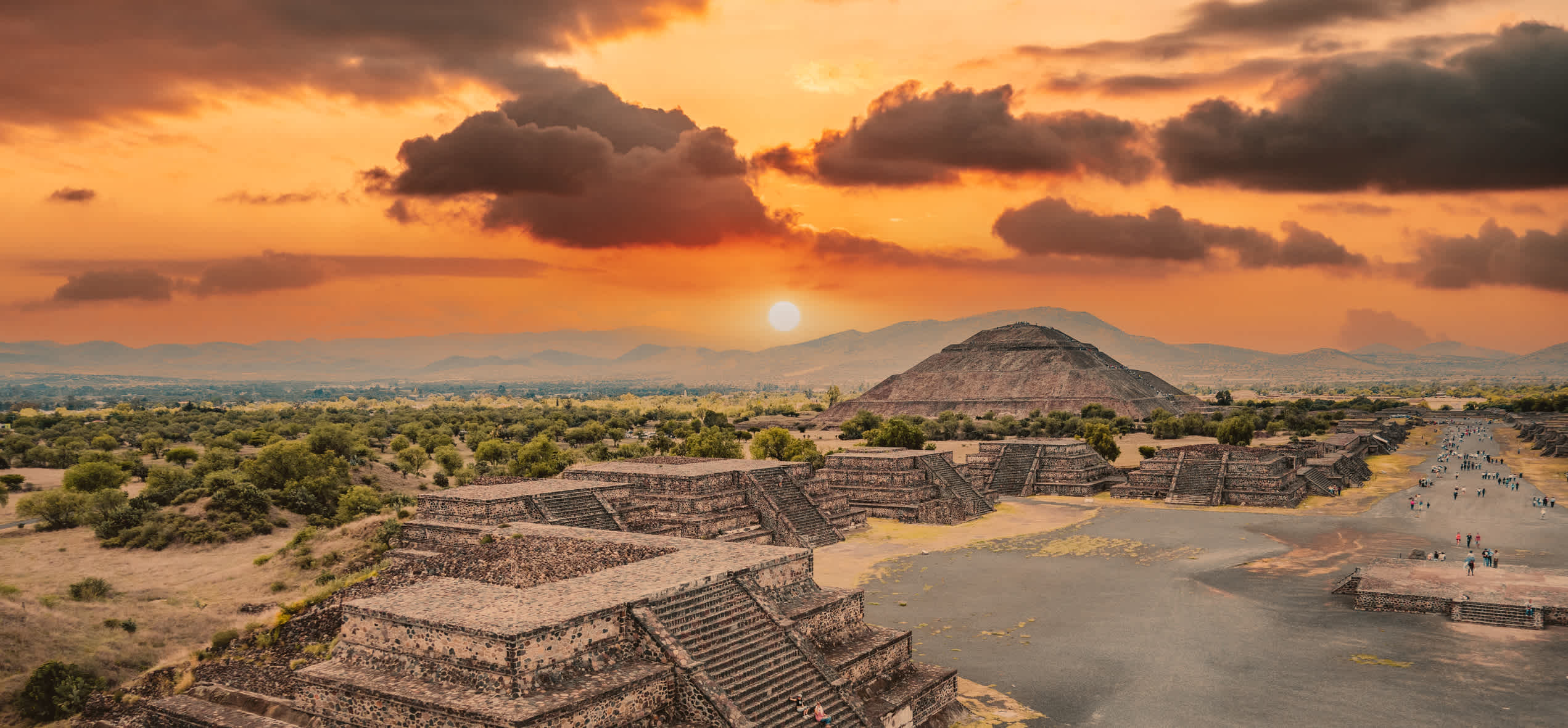 Sonnenpyramide in Mexiko