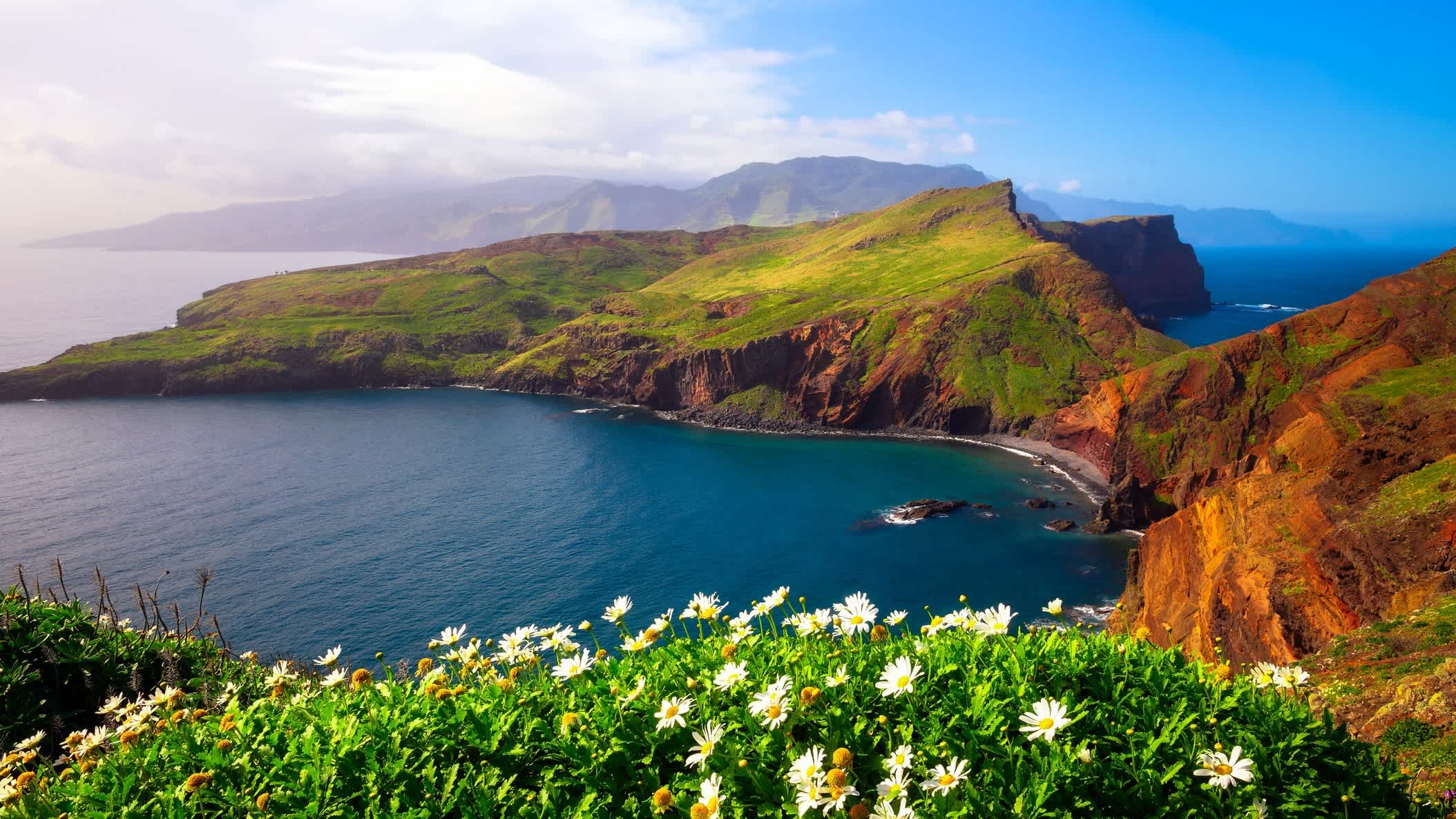 Vue sur la péninsule de Ponta de Sao Lourenco, Madère, Portugal