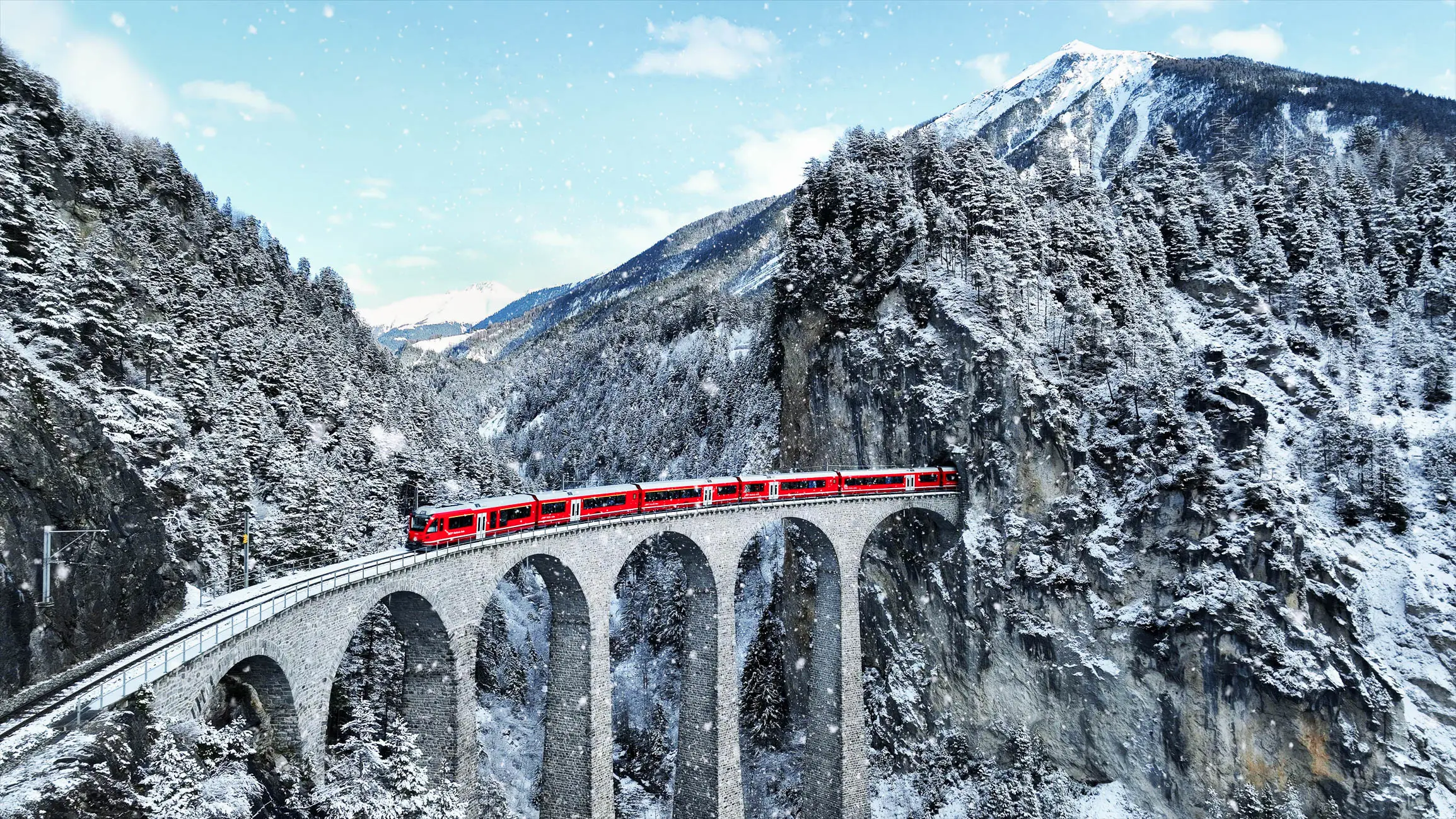Switzerland, Train - Vehicle, Winter, Piz Bernina, Snow