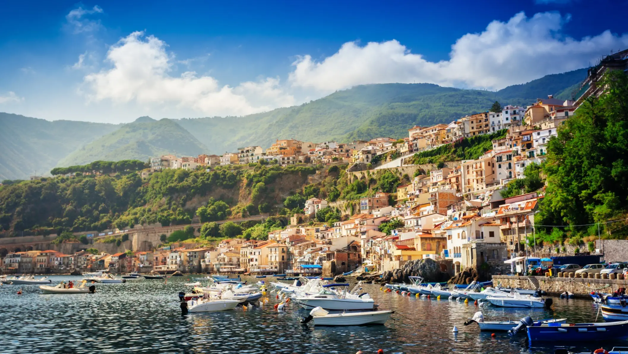 Italien, Kalabrien, Chianalea di Scilla Chianalea di Scilla, Fischerdorf in Kalabrien