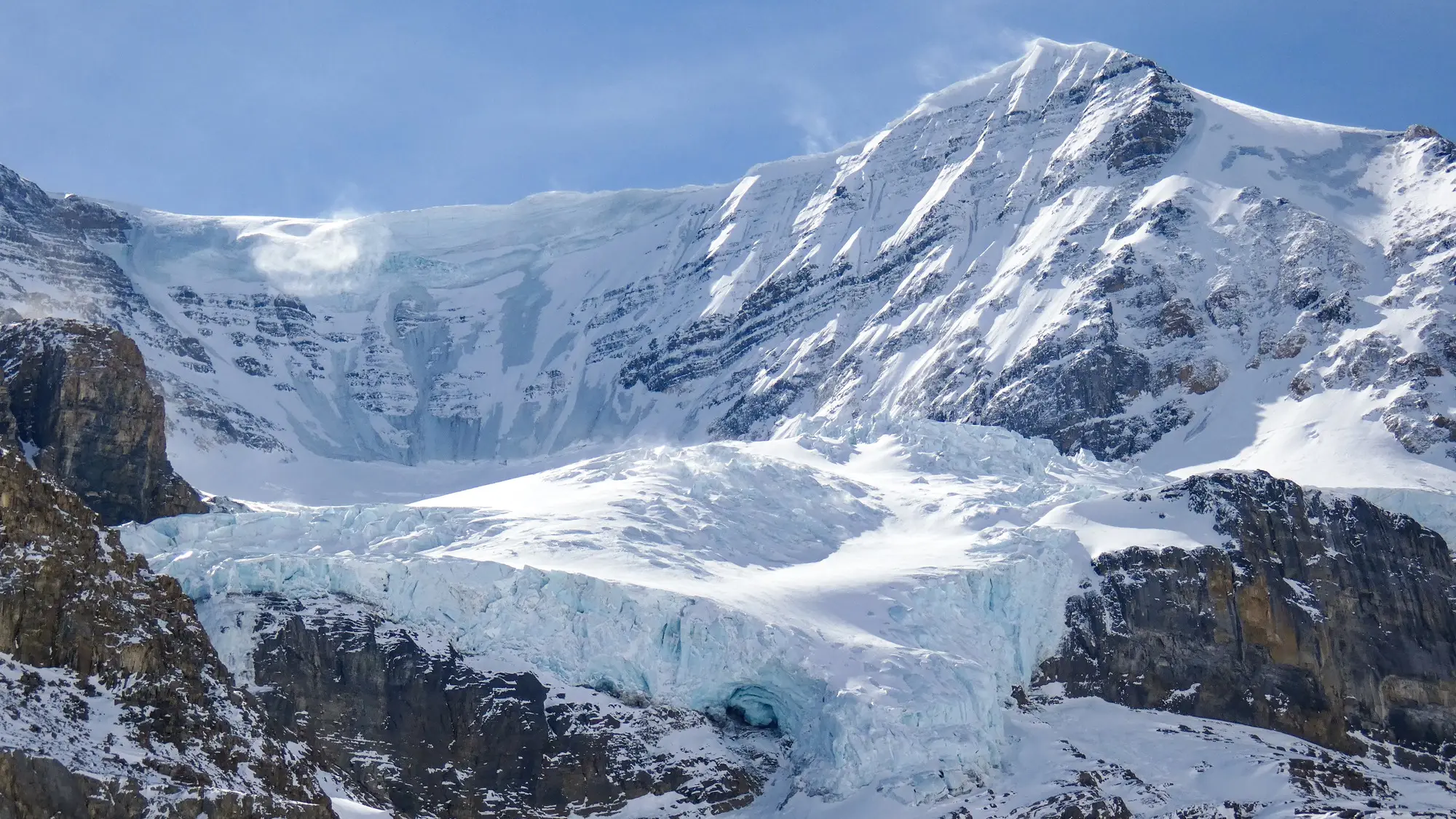 Canada Athabasca Glaciar Glacier Athabasca dans le parc national de Jasper, Canada