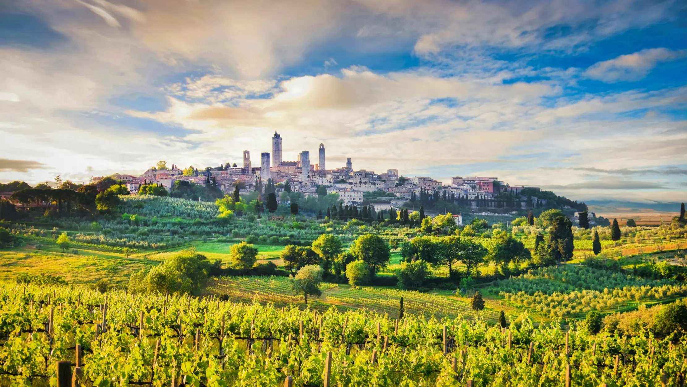 San Gimignano, Toscane En Toscane, San Gimignano et la campagne italienne