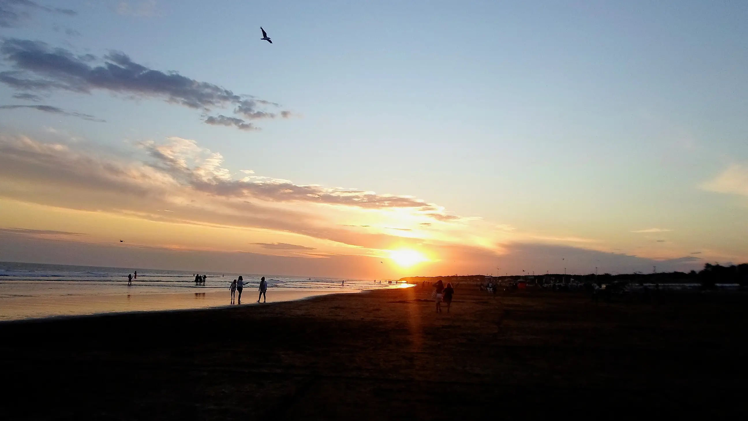 Necochea Strand, Argentina Necochea bei Sonnenuntergang
