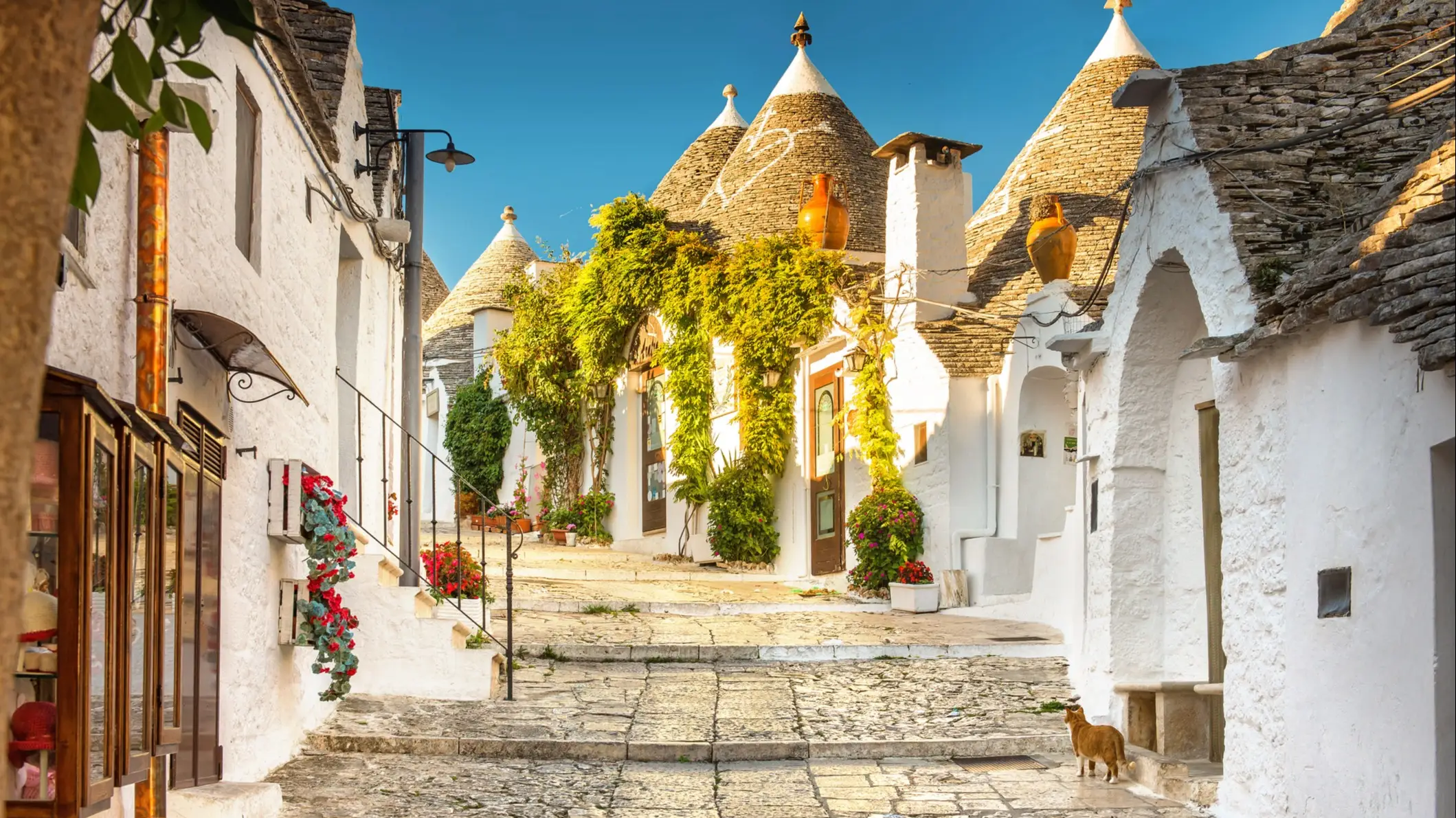Trullis à Alberobello, Pouilles, Italie Trulli traditionnels à Alberobello, dans les Pouilles, en Italie.