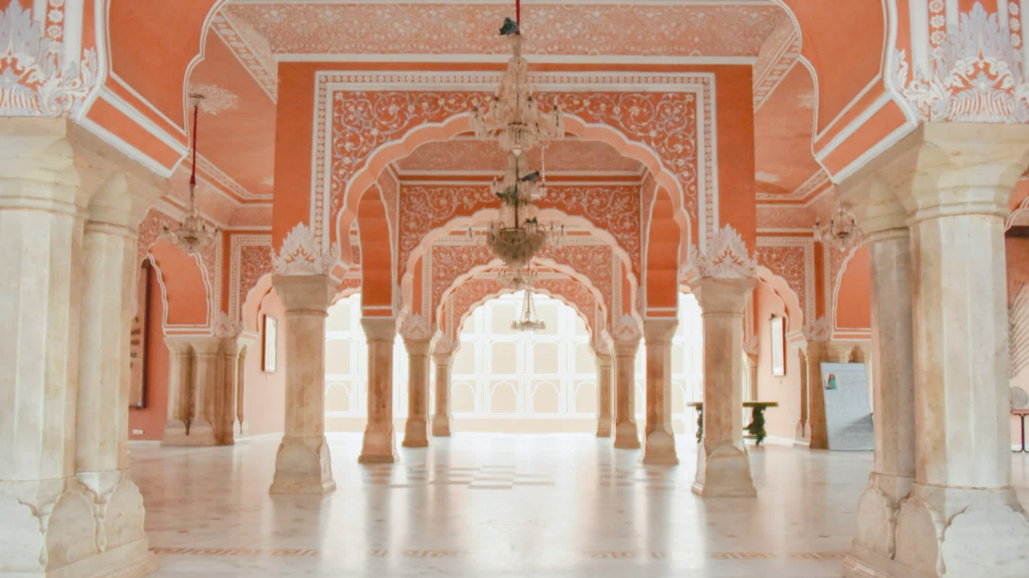 L'intérieur du palais de la ville de Jaipur, Inde