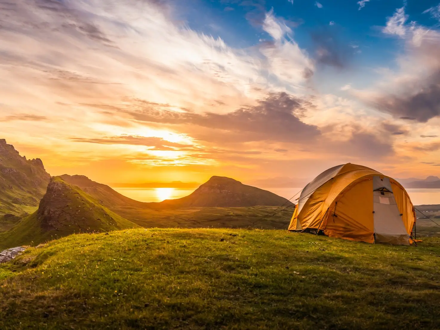 Schottland, Highlands, Campen