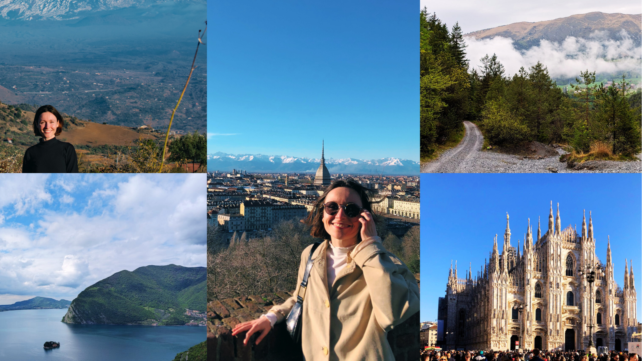 Collage mit Bildern unserer Reiseexpertin Antonella aus Italien