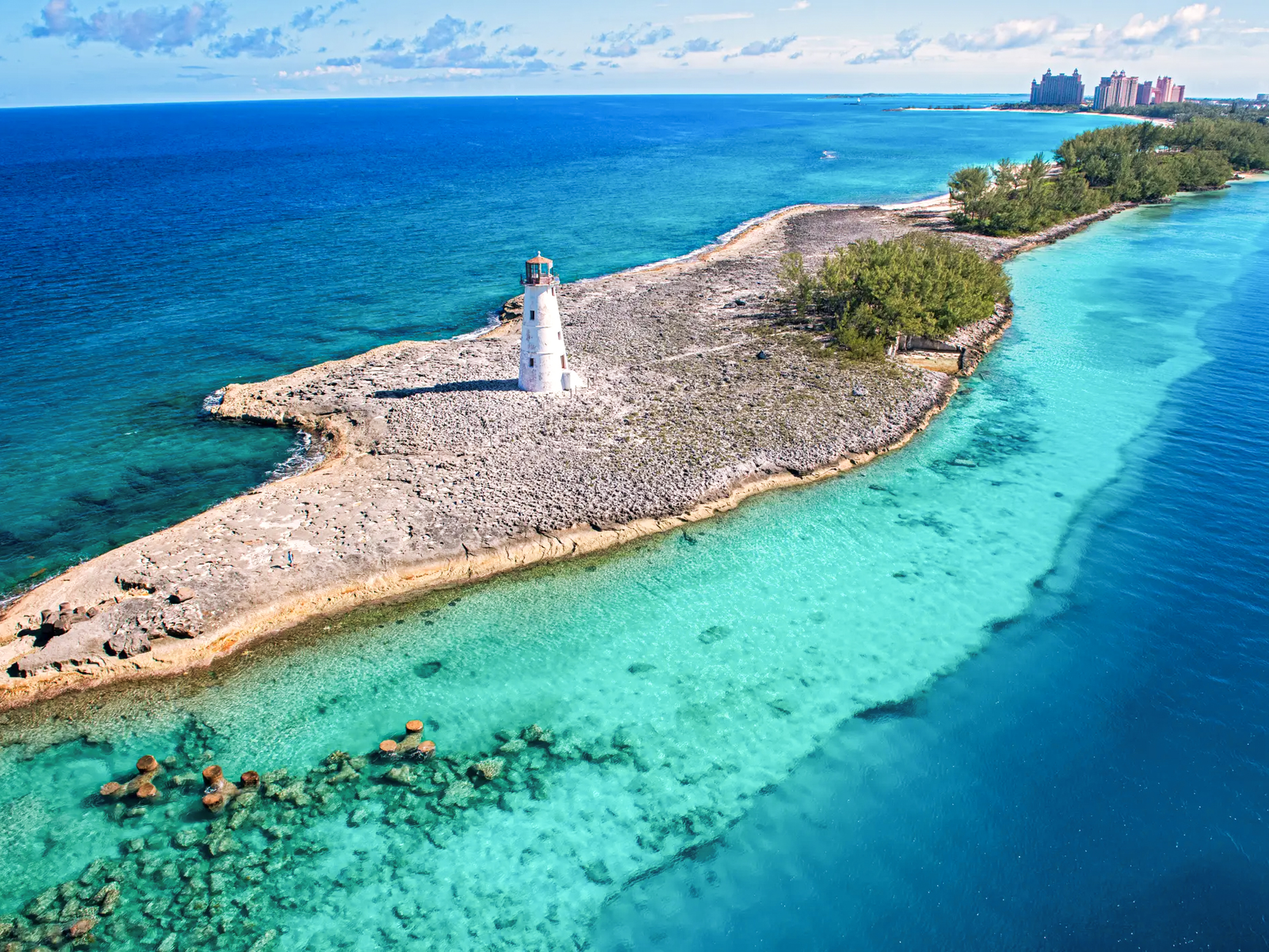 Bahamas, vue aérienne.