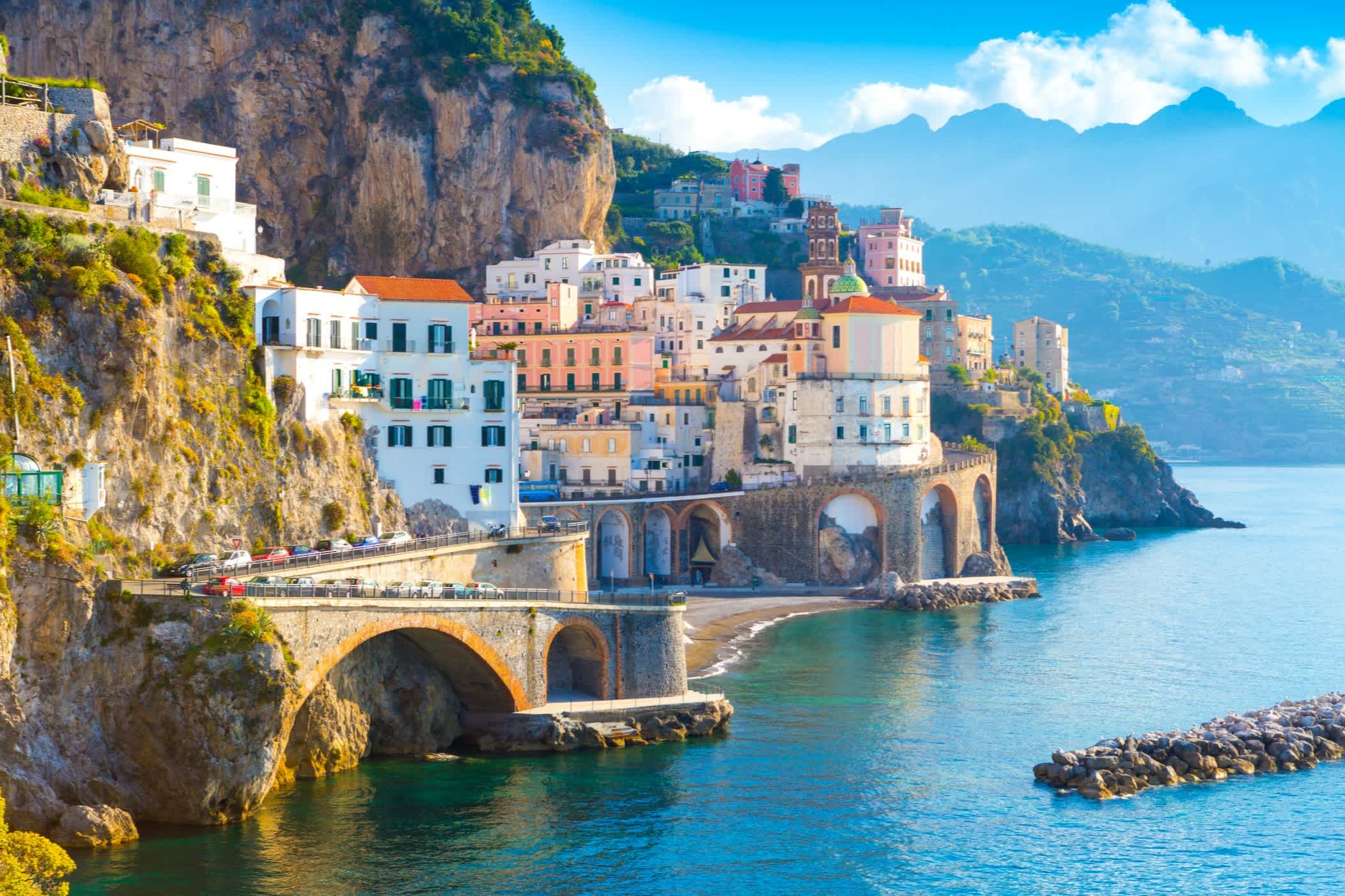 Morgen Blick auf Amalfi