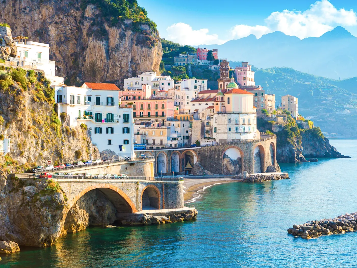 Morgen Blick auf Amalfi