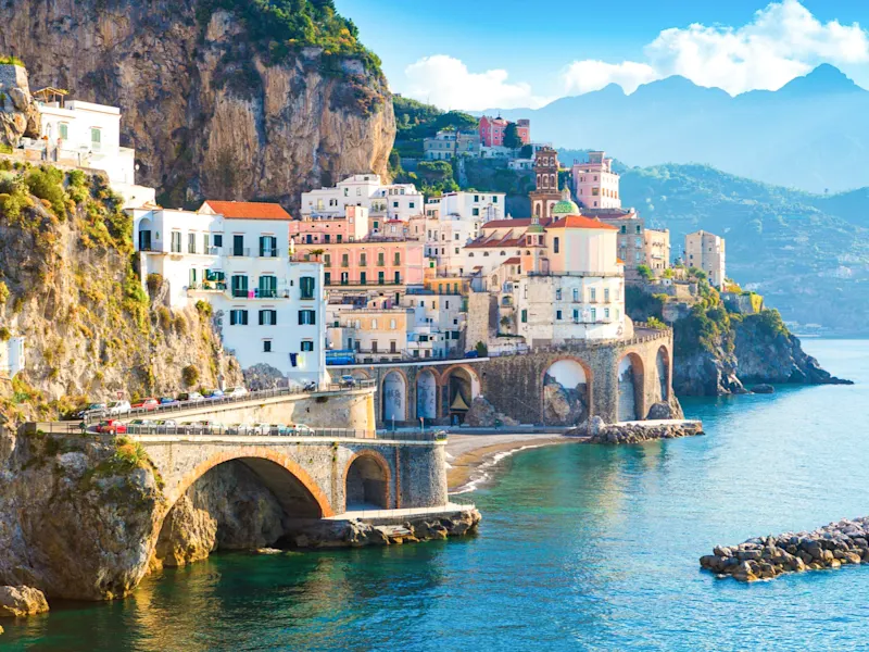 Vue matinale d'Amalfi