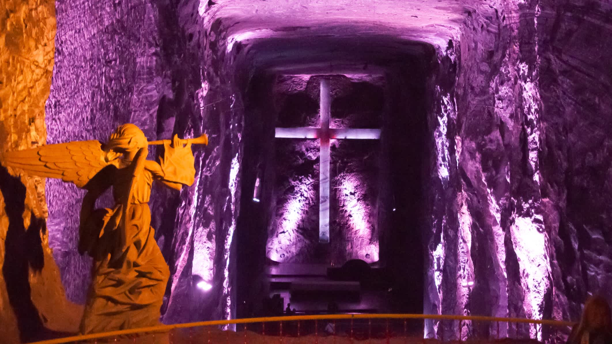 Cathédrale dans les mines de sel à l'extérieur de Bogota Colombie