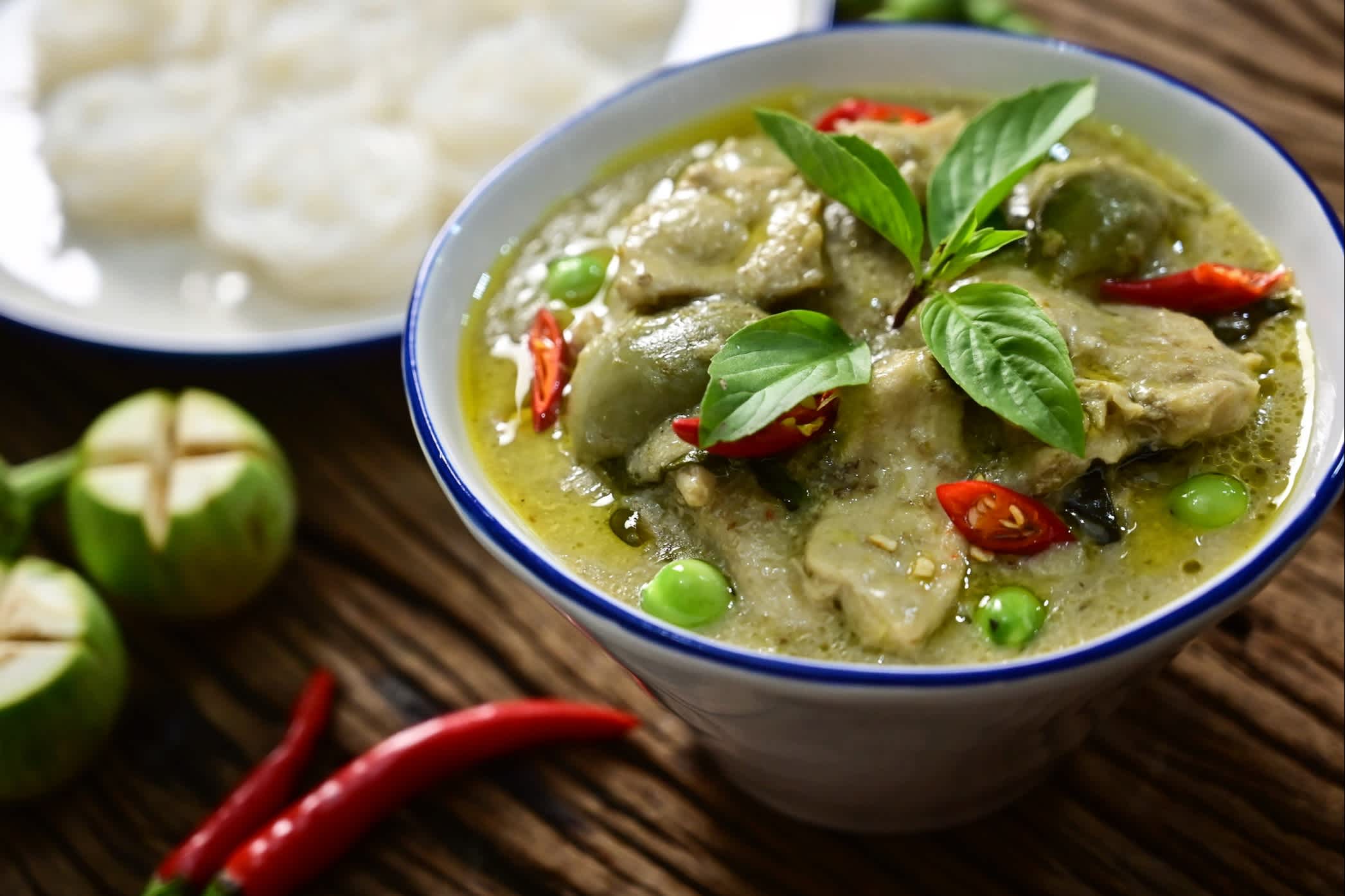 Curry vert thaï, cuisine thaïlandaise locale