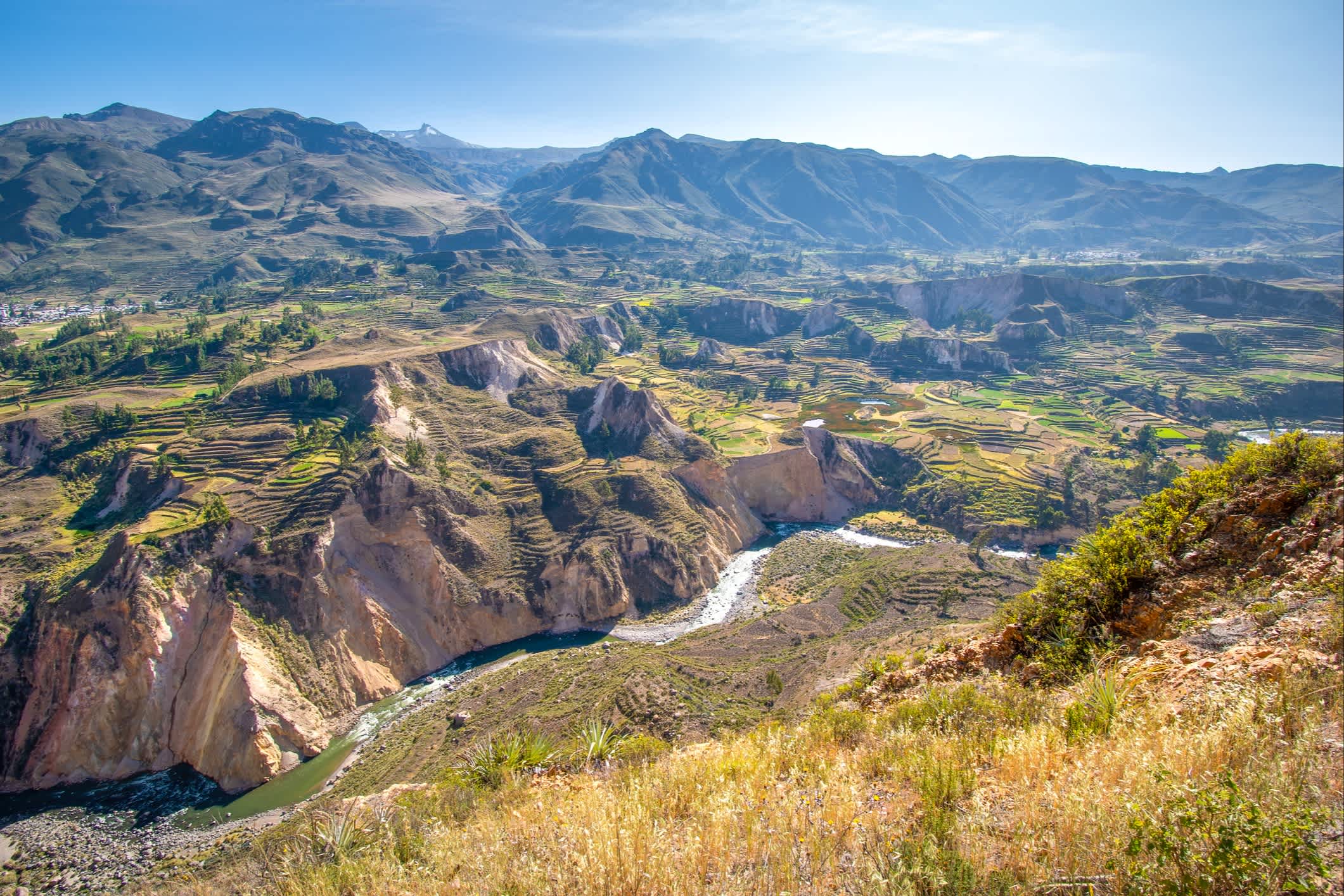Vue sur le canyon del Colca, Arequipa, Pérou


