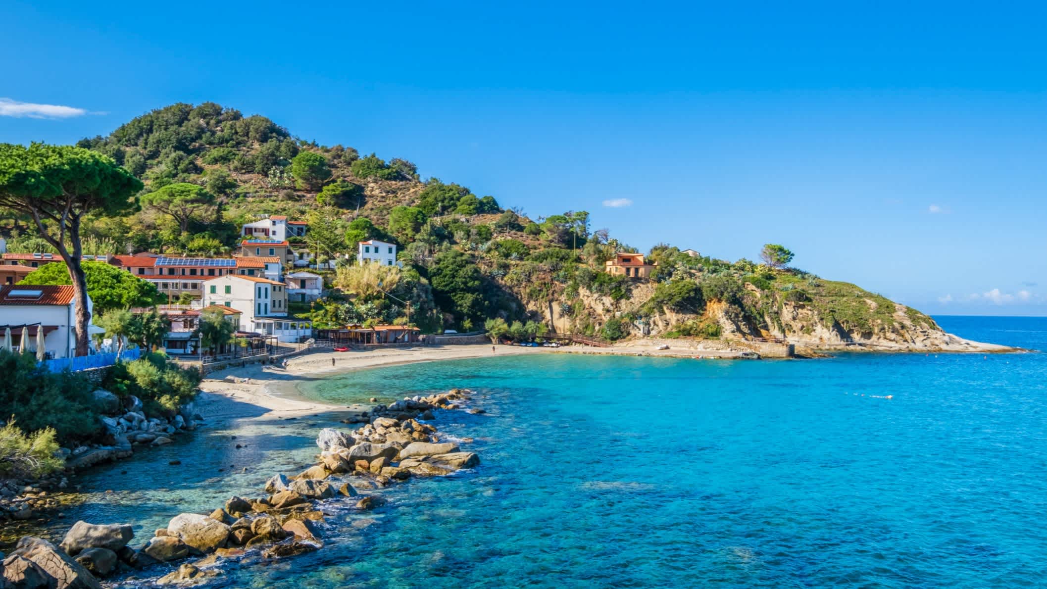 Sant'Andrea sur l'île d'Elbe (archipel toscan, Italie)