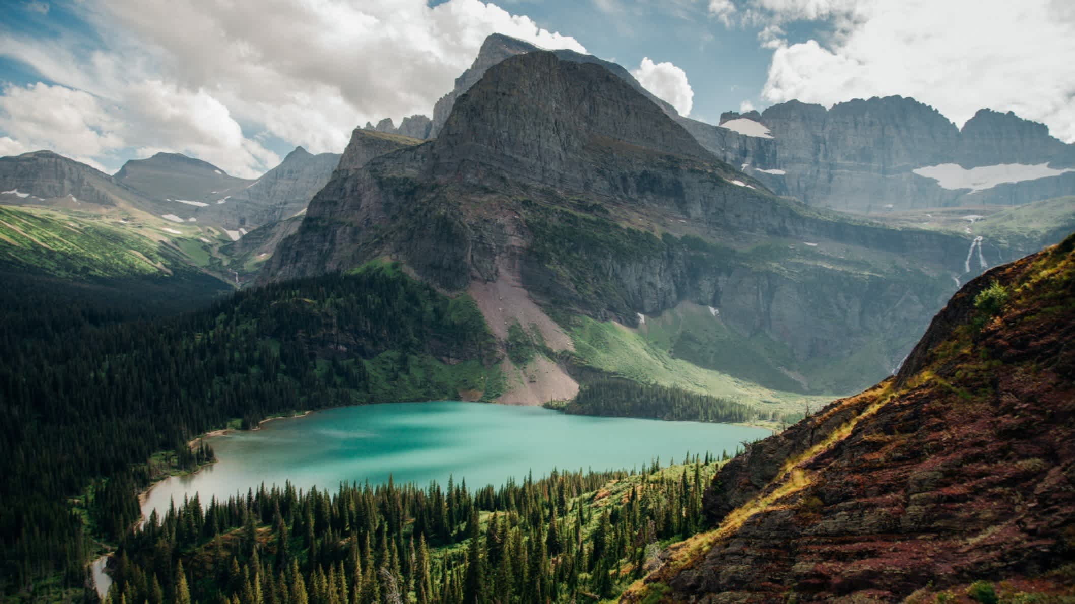 Glacier Grinnell dans le parc national des Glaciers, Montana, USA