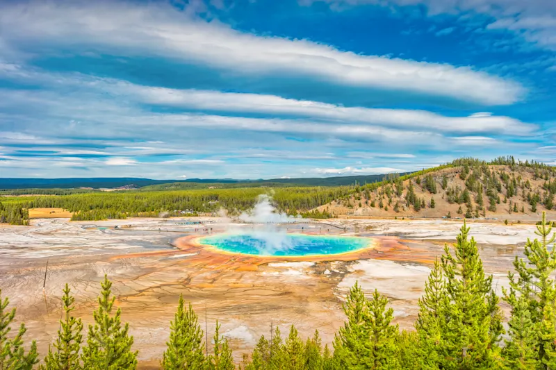 Yellowstone, USA Yellowstone Nationalpark Grand Prismatic Spring, USA.