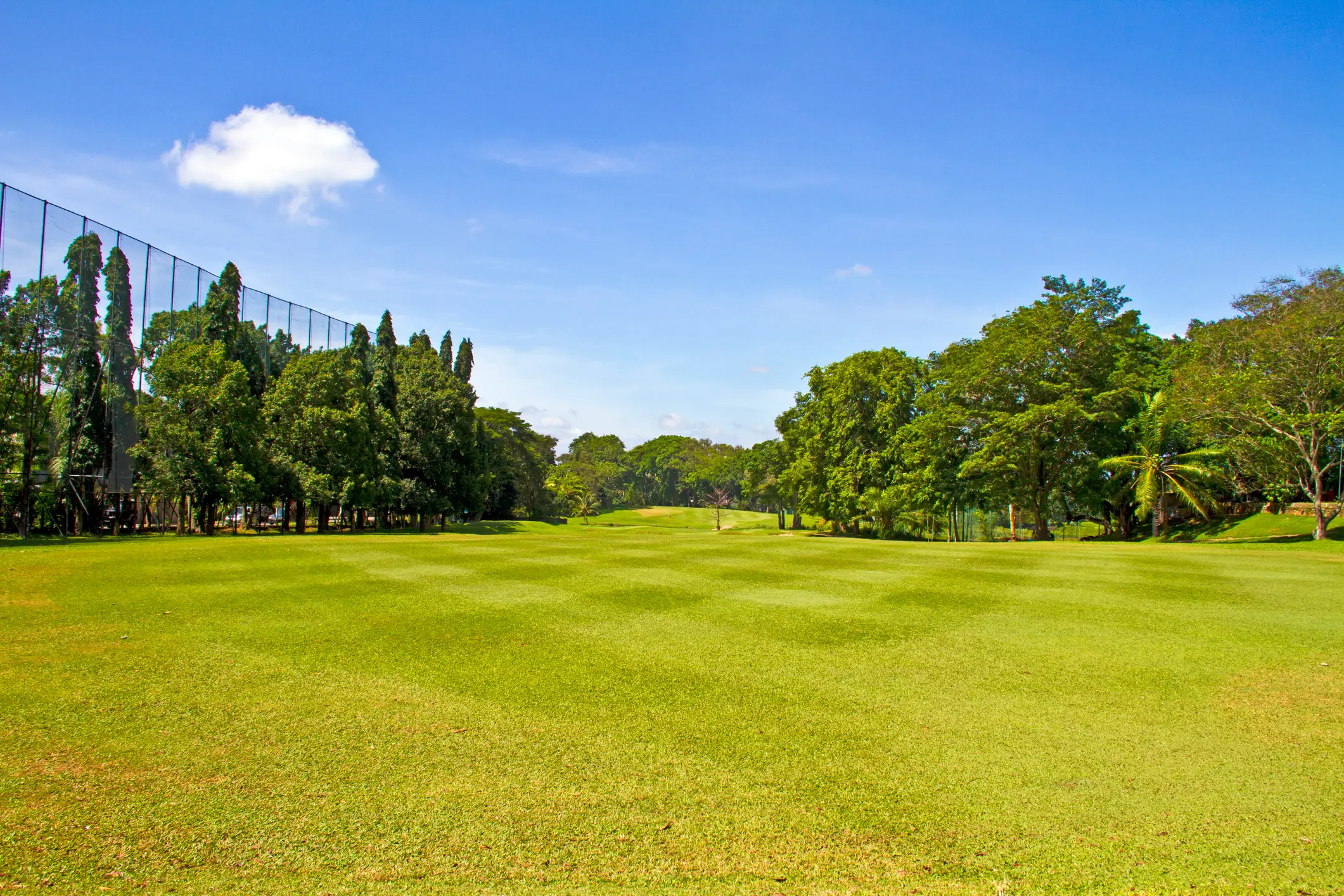 Sri Lanka, Golfplatz Fairway auf einem Golfplatz in Sri Lanka
