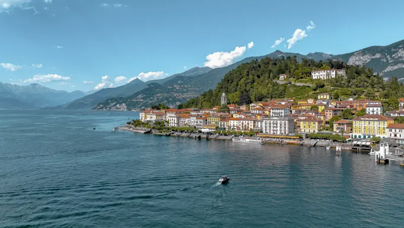 Hafen von Bellagio, Comer See, Lombardei, Italien, Europa.