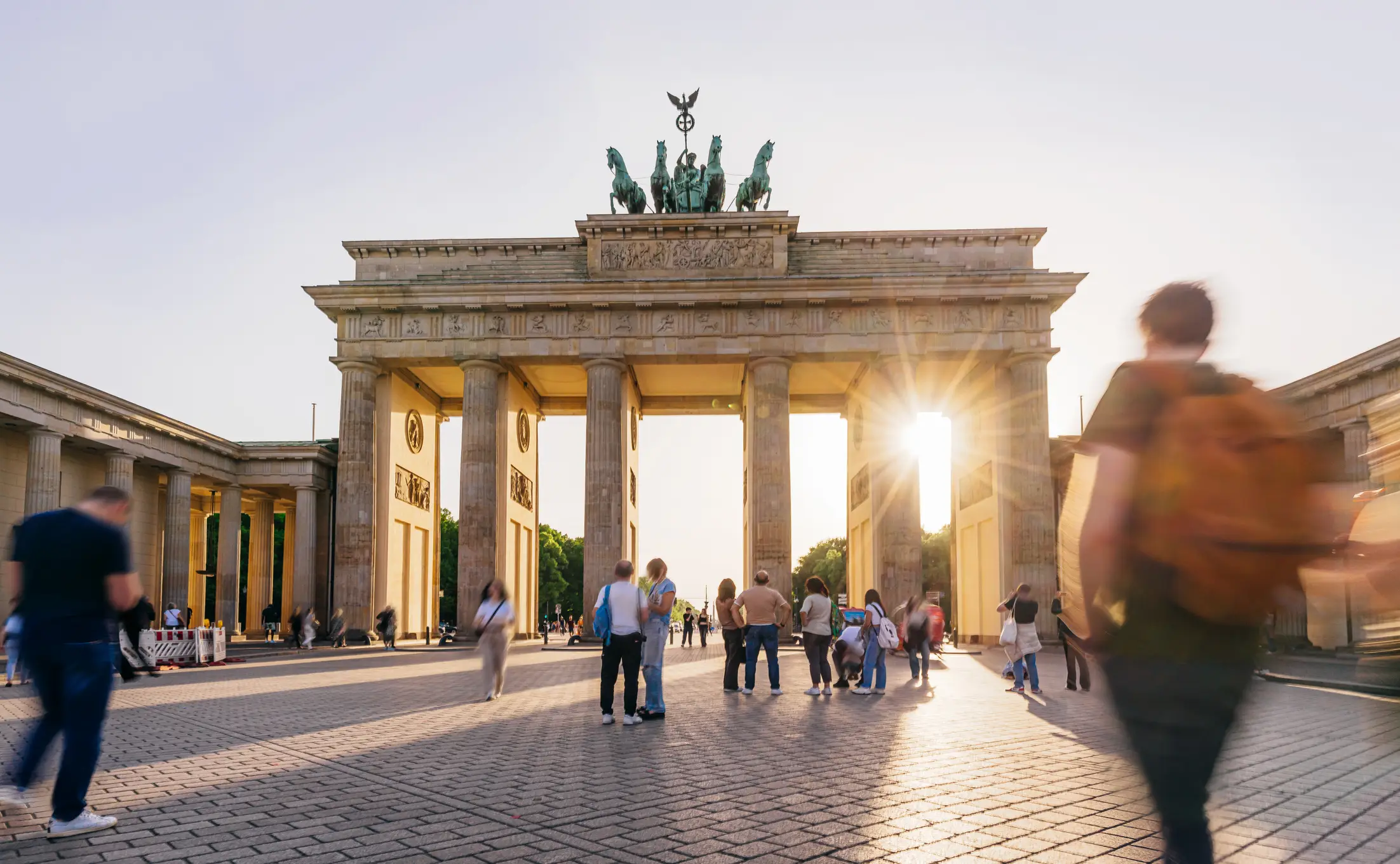 Sunset Glow at Brandenburg Gate in Berlin