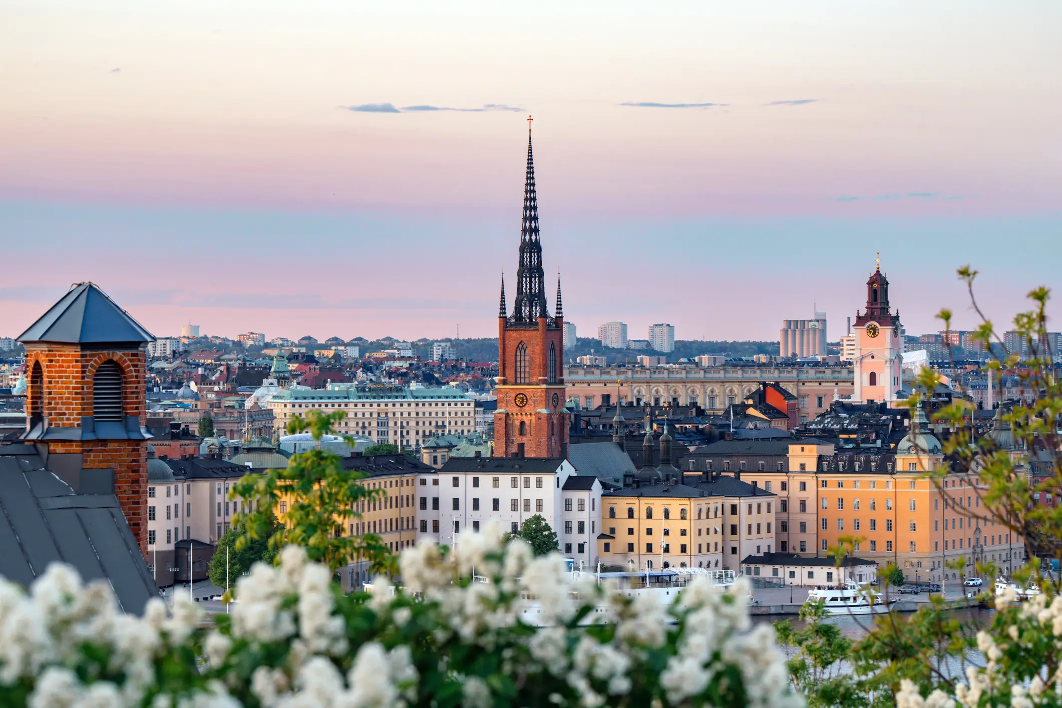 Stockholm, Schweden, Sommer, Gamla Stan, Luftaufnahme

