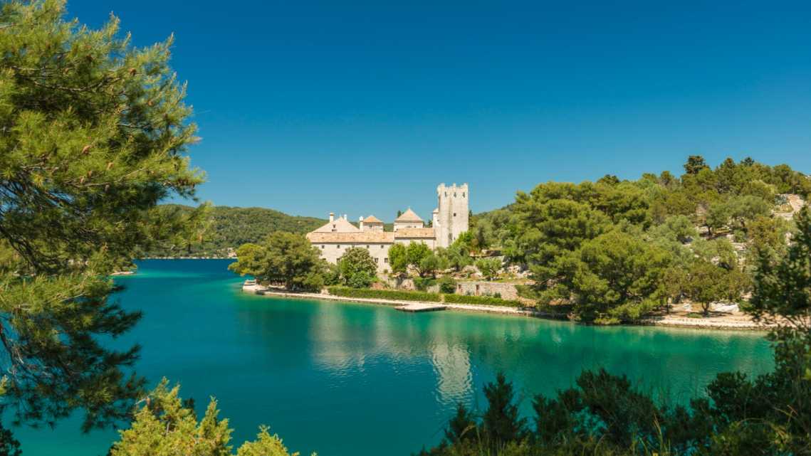 
Das Benediktiner-Kloster, Insel Mljet, Kroatien