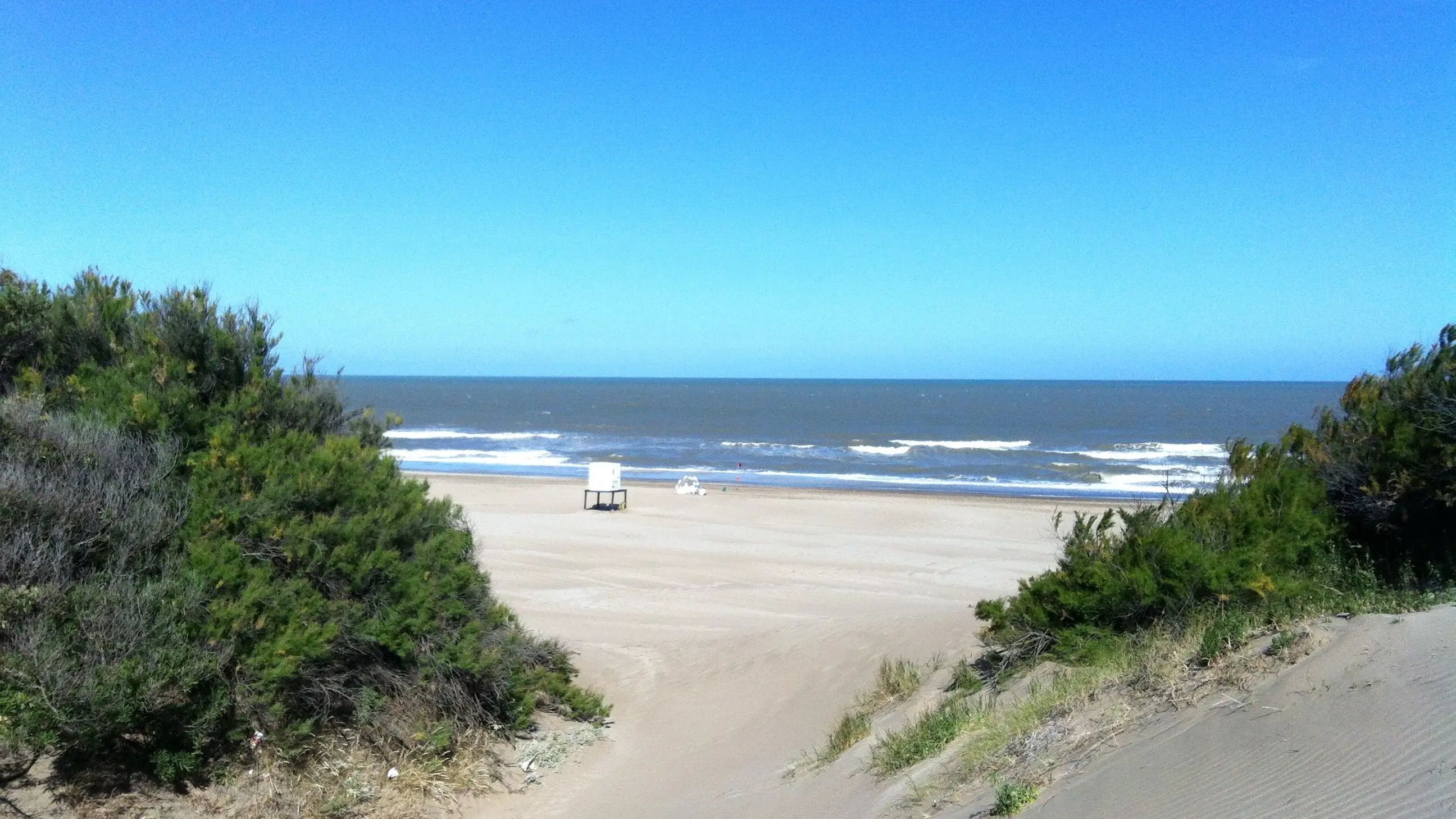 Valeria del Mar, Argentinien Ein Tag am Strand von Valeria del Mar
