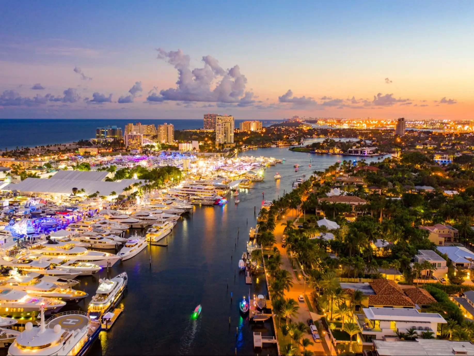 Floride, Fort Lauderdale, spectacle de bateaux