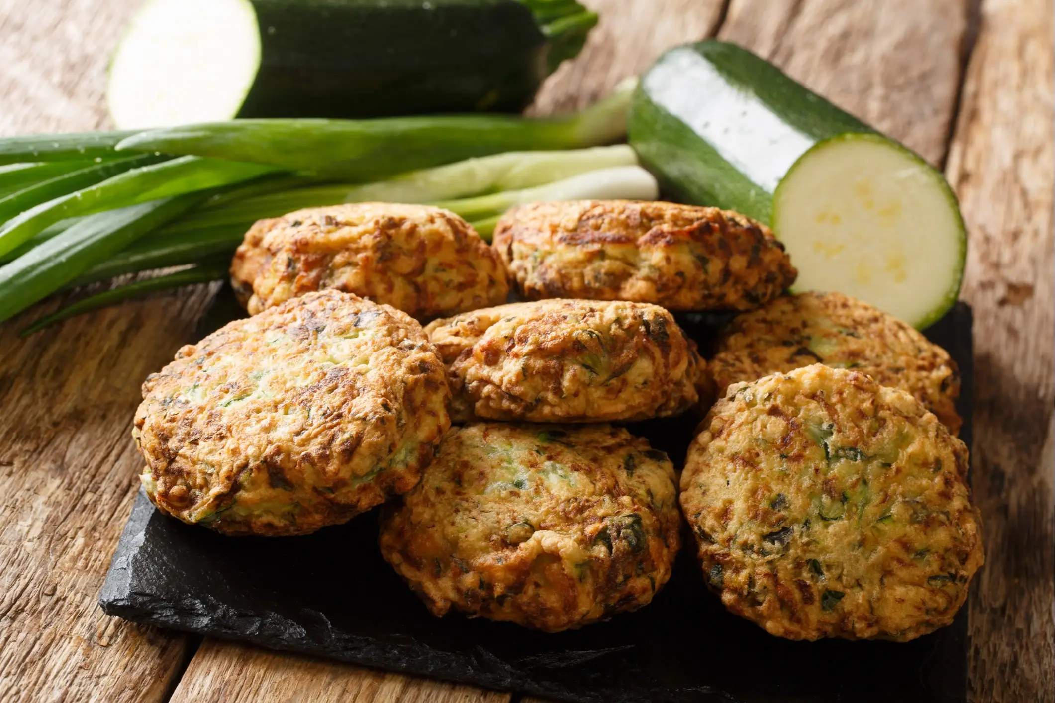 Kolokithokeftedes - boules de courgettes grecques avec de la feta