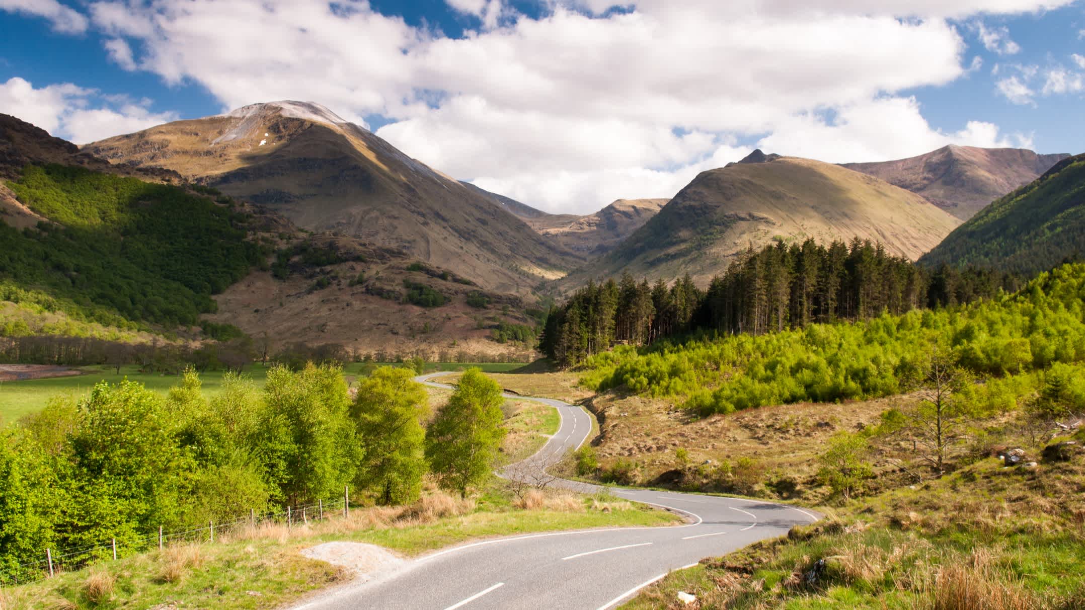 Landschaft des Glen Nevis, Schottland