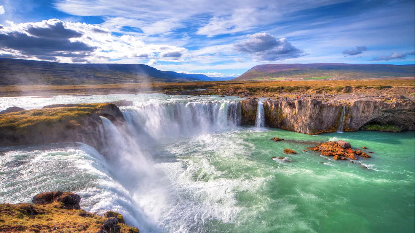Island, Godafoss Der Godafoss in Island.