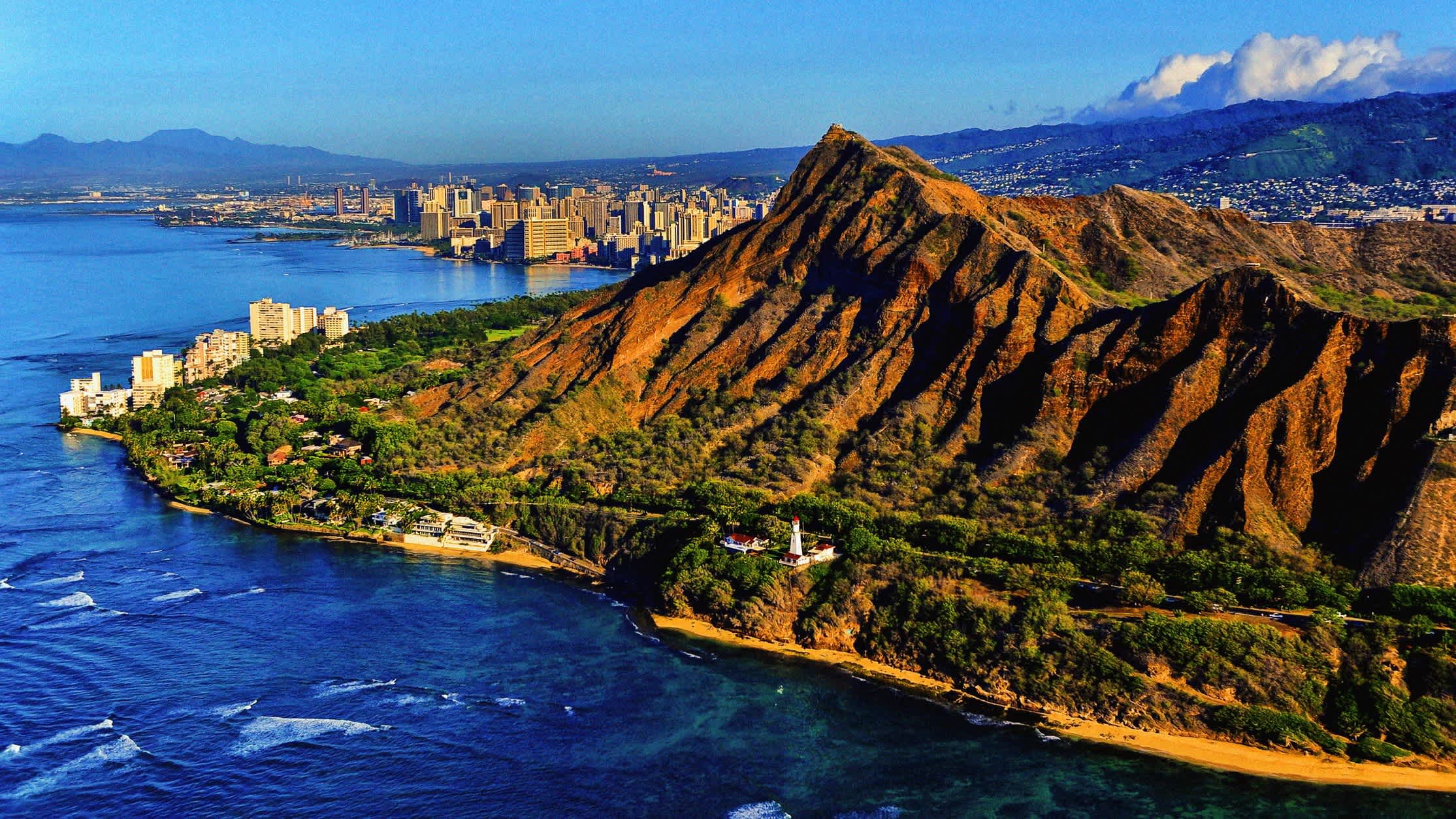 Cratère Diamond Head, Honolulu, Hawaii, États-Unis