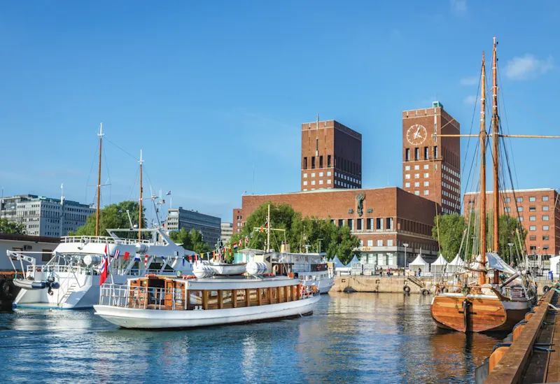 Harbour in Oslo, Norway.