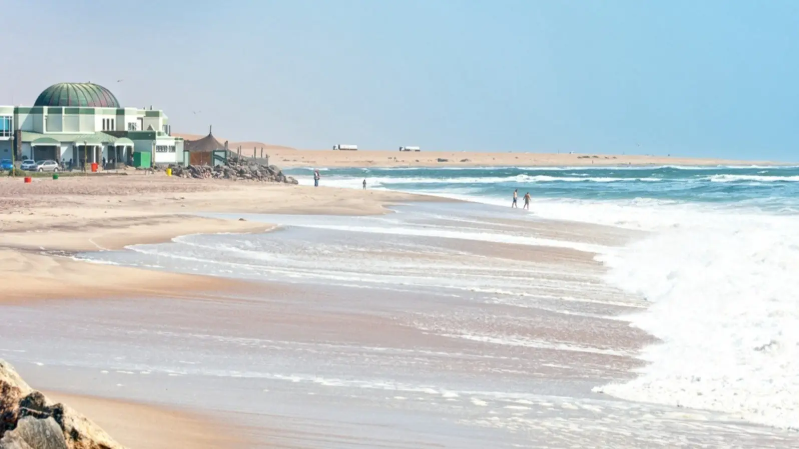 Namibia, Strandurlaub Swakopmund Strand, Namib Küste, Namibia.