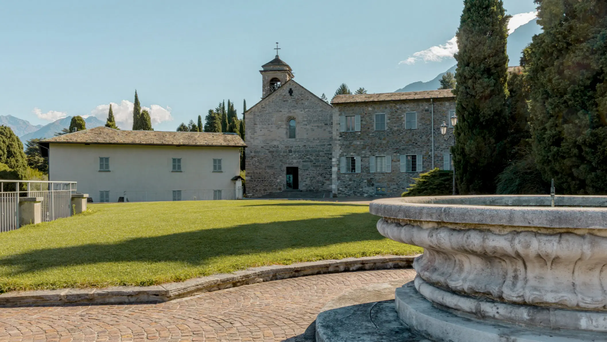 Abtei von Piona, Comer See, Italien Abtei von Piona, Comer See, Italien