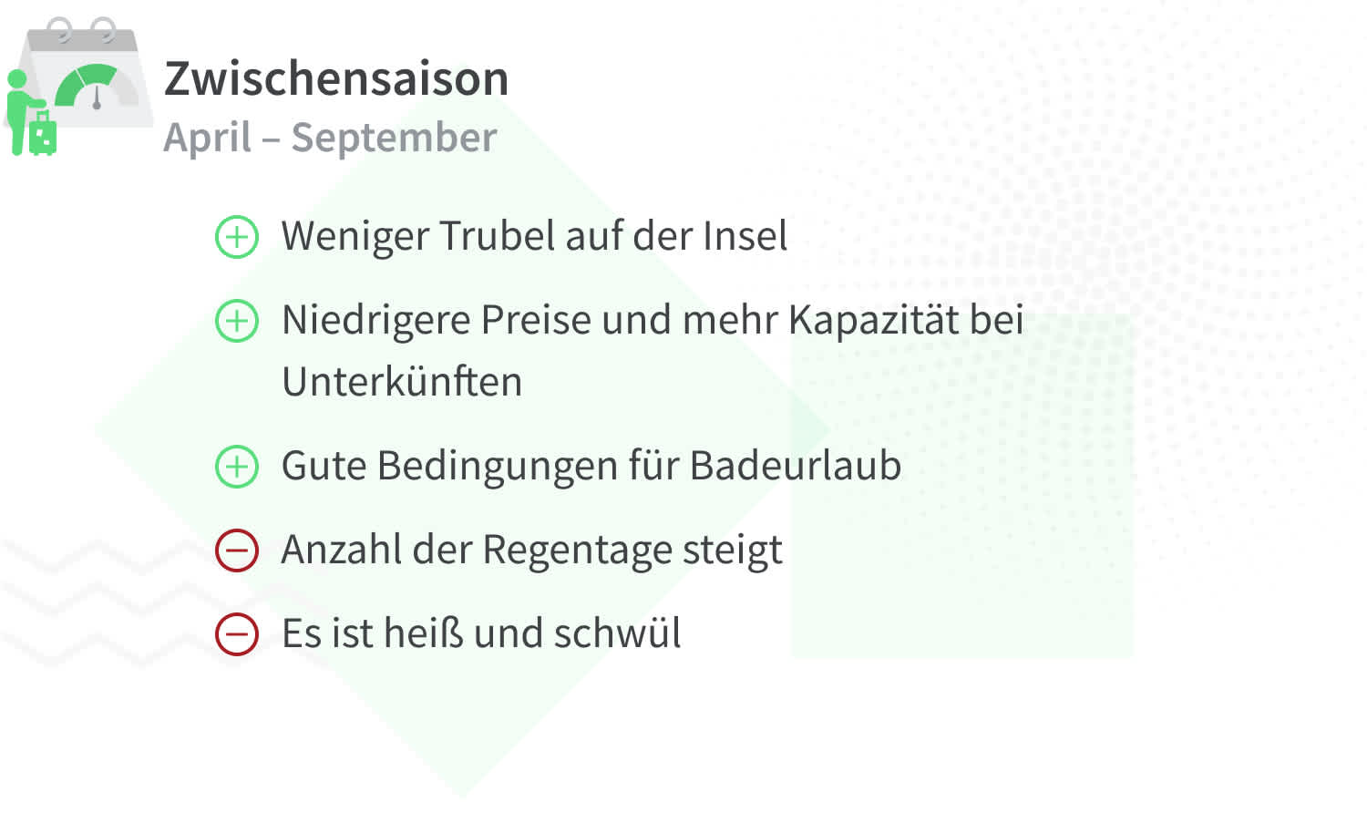 Vorteile und Nachteile von Reisen nach Koh Samui in der Zwischensaison.