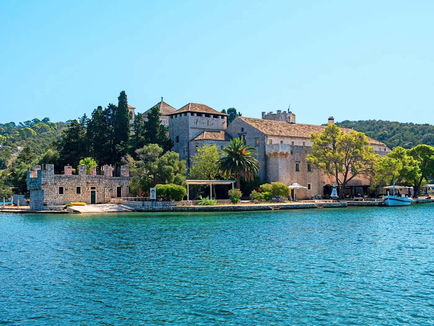 Kroatien, Mljet Benediktinerkloster auf der Insel Mljet