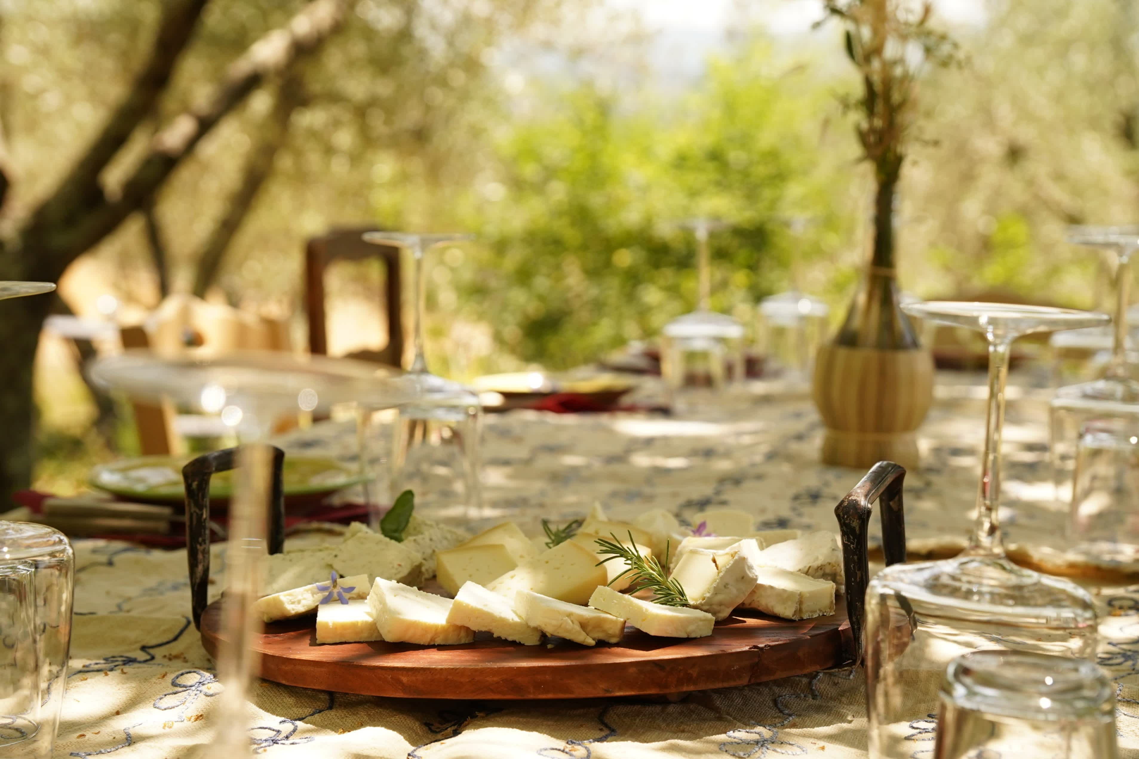 Dégustation de vin dans un domaine viticole près de Greve in Chianti en Toscane, Italie.