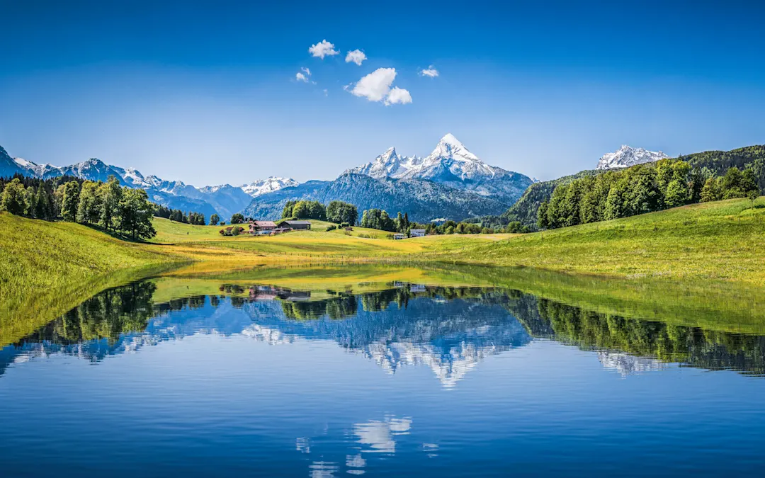 Lake, Alps, mountains, Switzerland