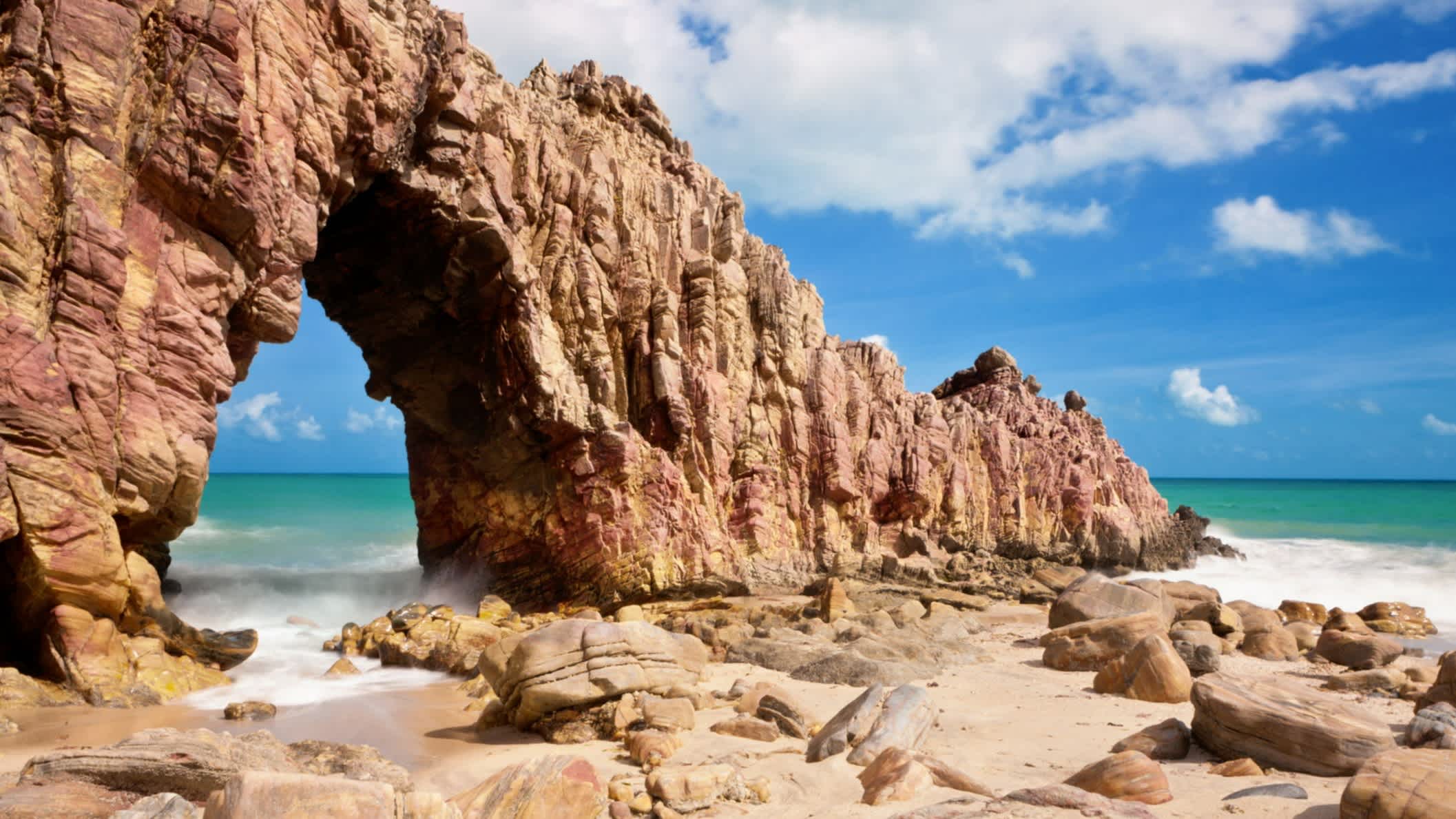 Strand in Jericoacoara, Brasilien