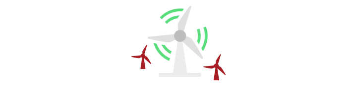 Duurzame energie, logo is een windmolen