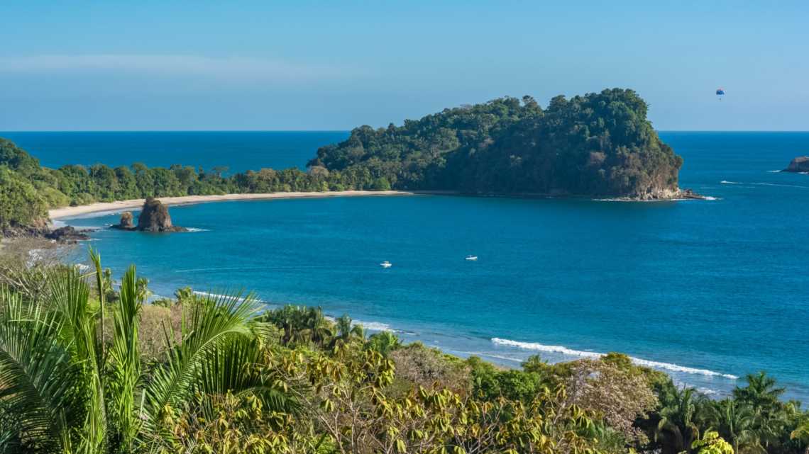 Costa Rica, plage sur la côte Pacifique, à Manuel Antonio