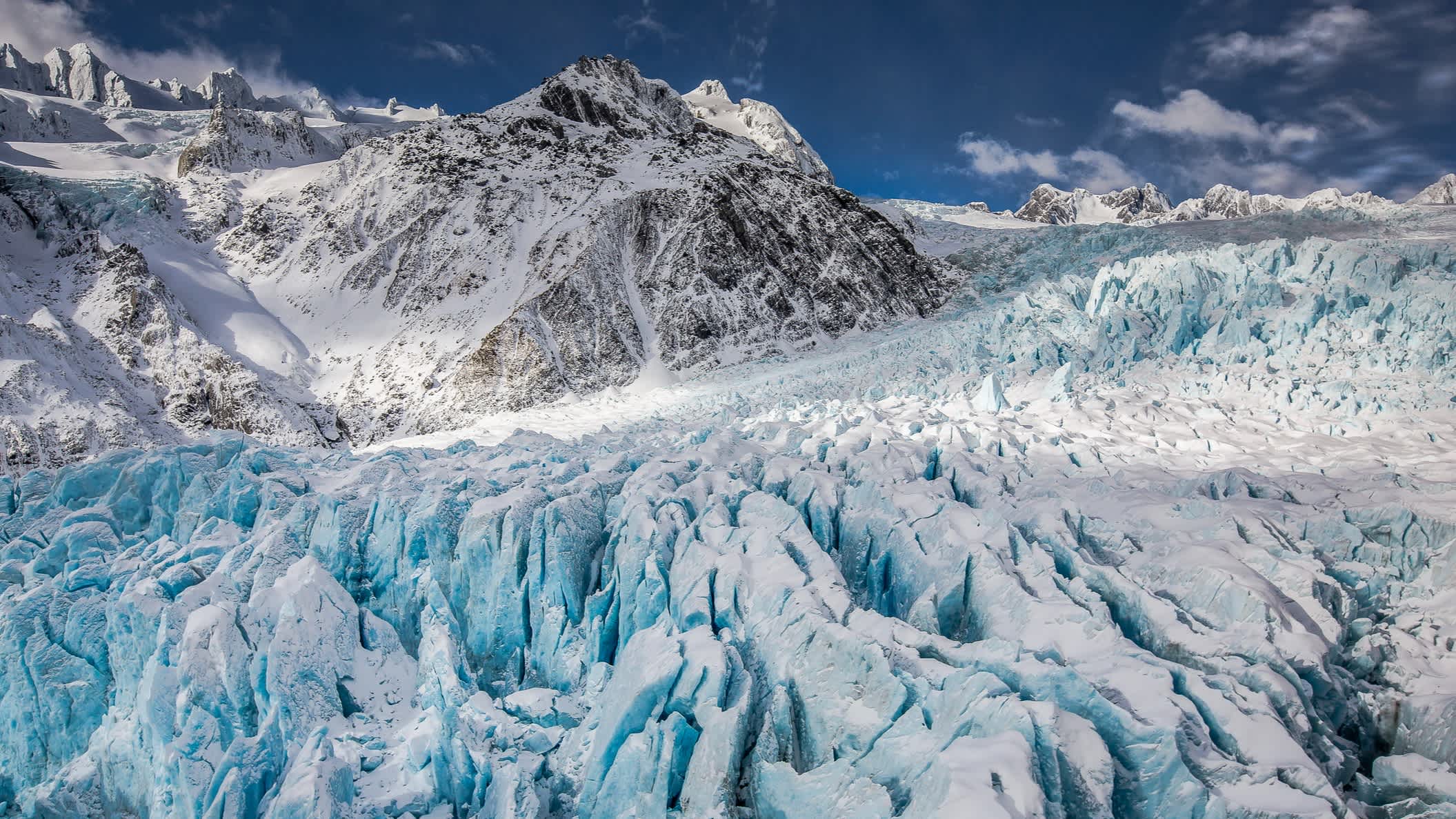 Luftaufnahme von Franz Josef Glacier, Neuseeland .