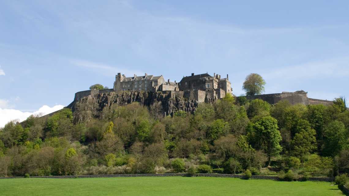 Blick auf das Schloss Stirling in Schottland.
