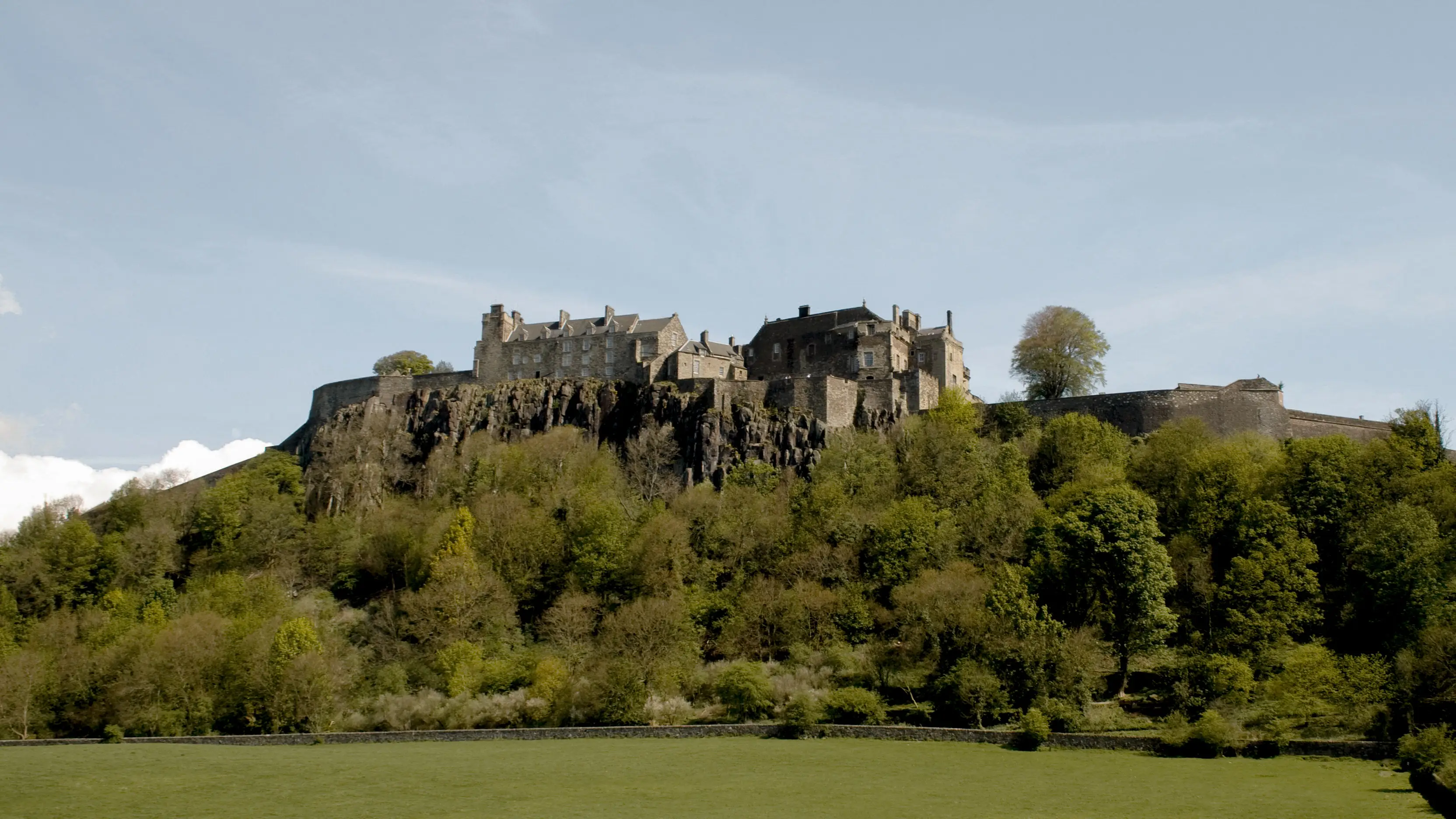 View of Stirling Castle in Scotland.
