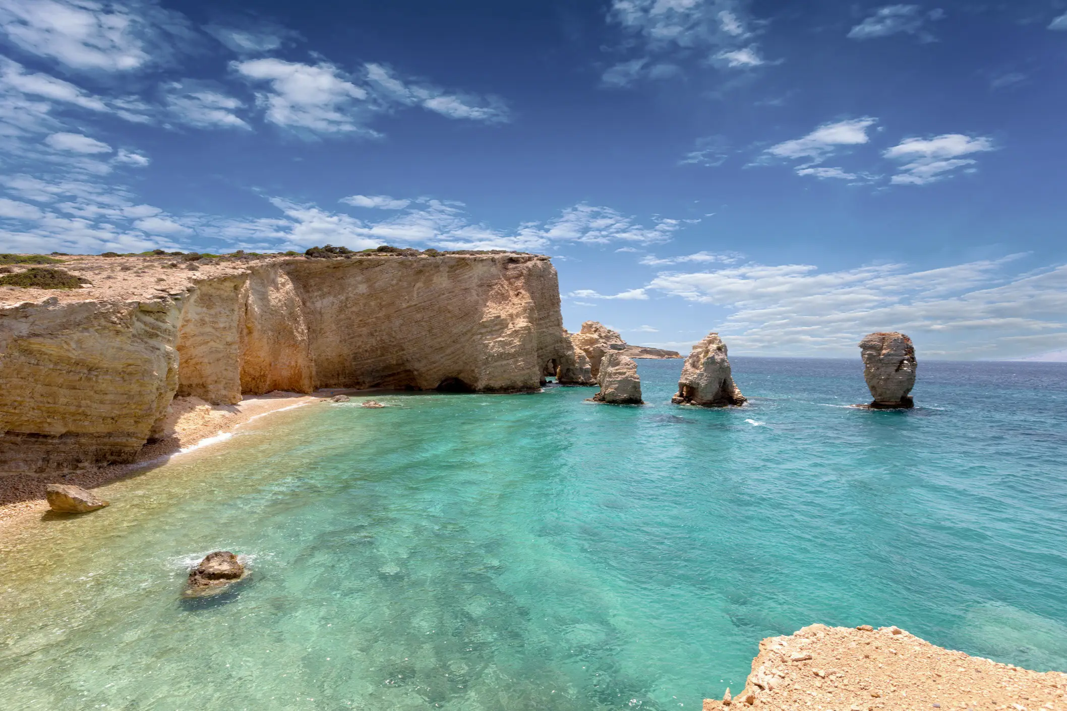 Fischerboote, Insel Koufonisi, Kykladen, Griechenland