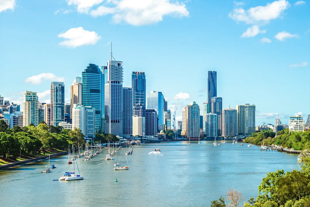 Perth Skyline in Australien.