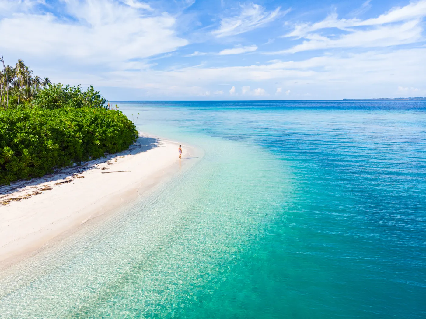 Indonésie, Sumatra, plage Plage de sable blanc à Sumatra