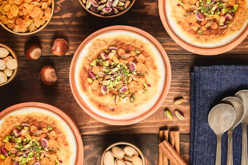 Ägypten, Header, Top Dishes, Umm Ali Umm Ali, schön angerichtet.