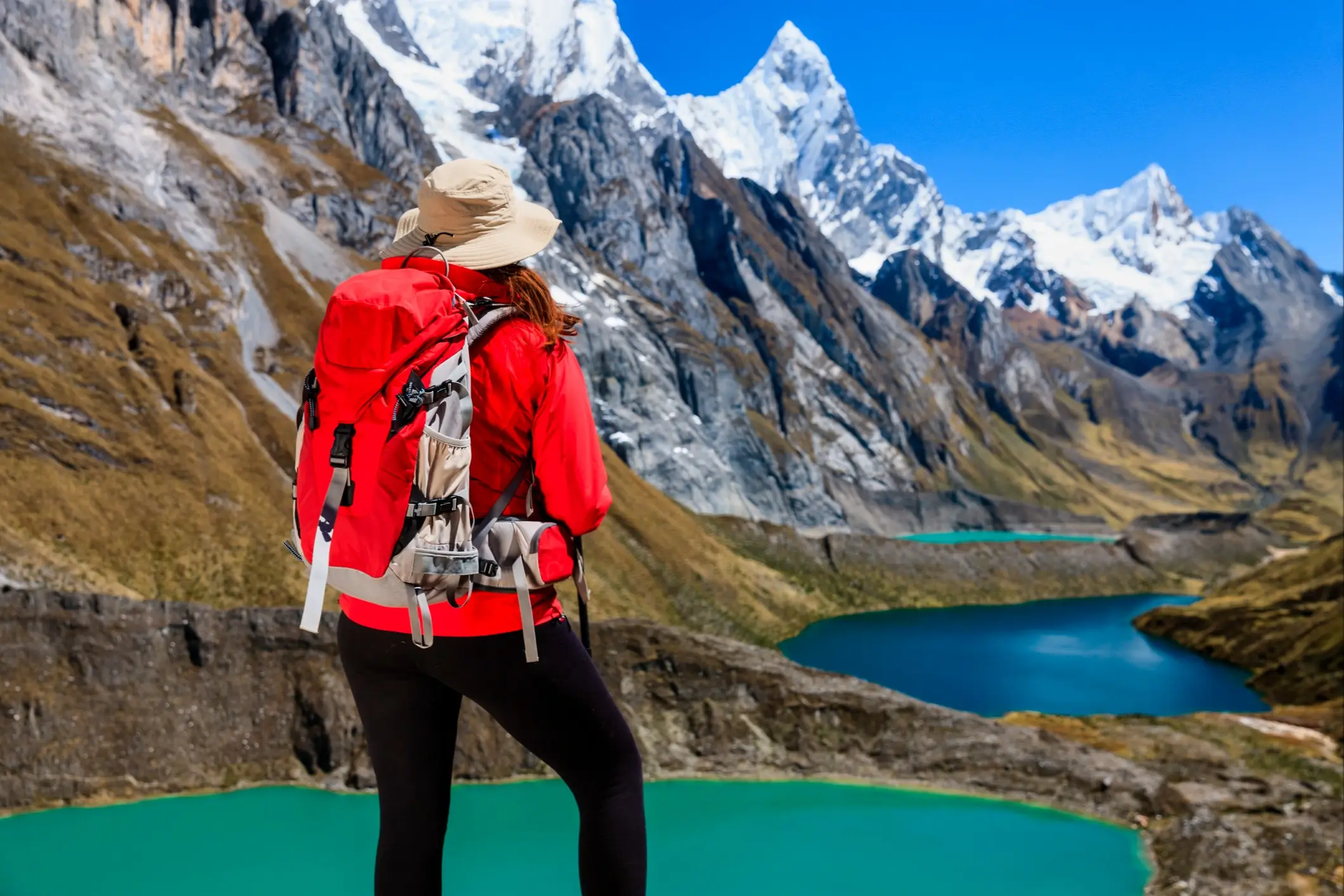 Peru, Cordillera Blanca, Wandern Tres lagunas in peruanischen Anden, Südamerika